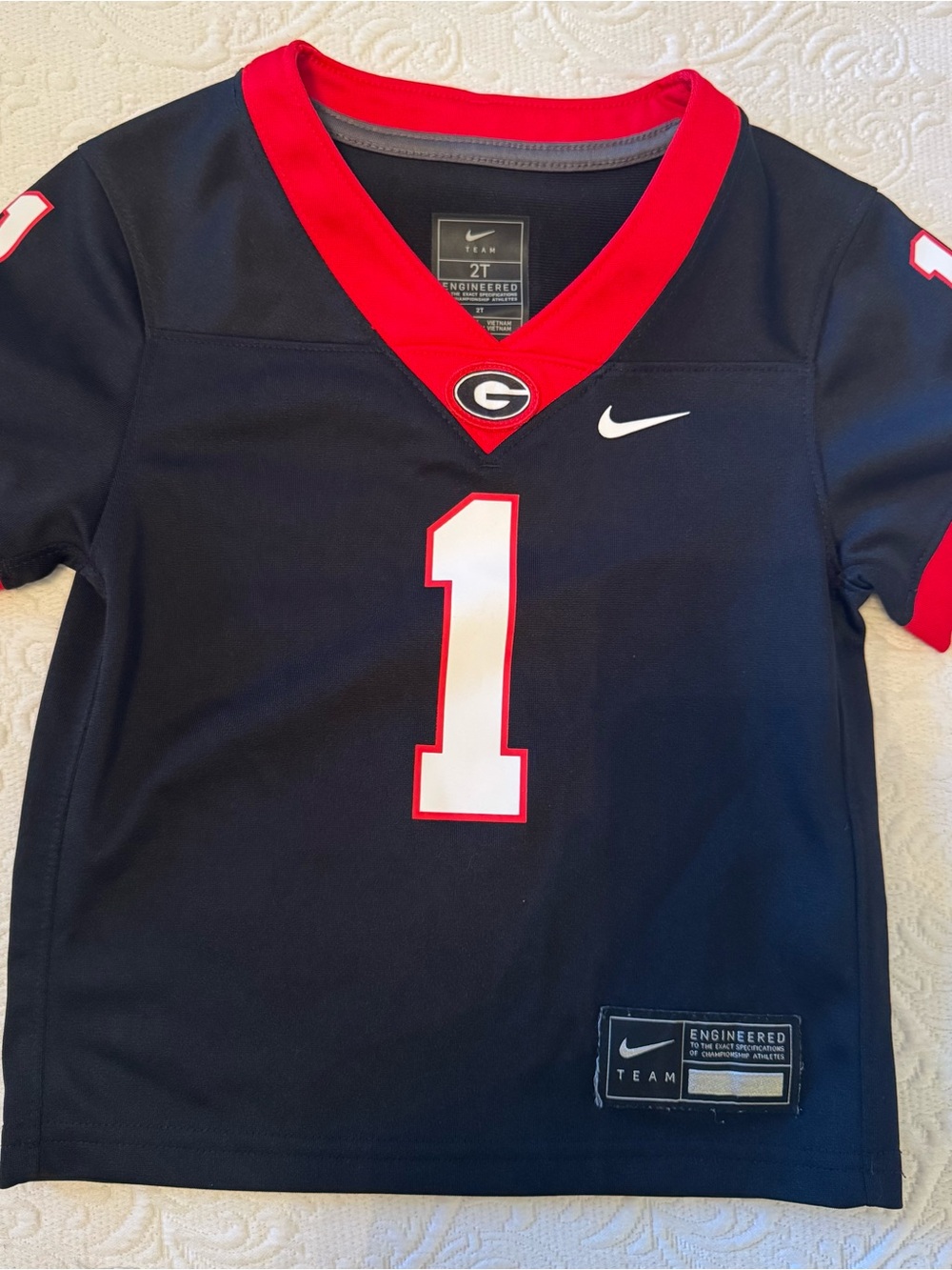 Lot of 2 University of GA boys 2T Nike Jersey/Creative Knitwear Polo - Picture 2 of 11